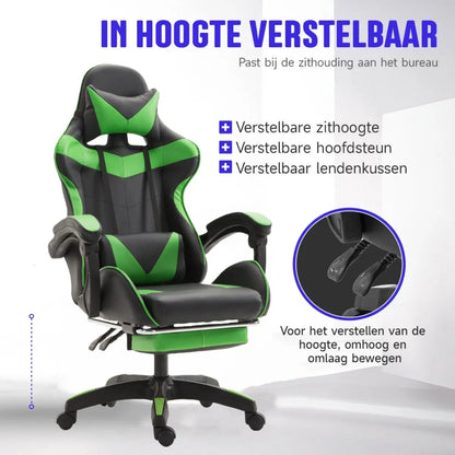 Gaming Chair Ergonomic Cat Ear Gaming Chair with Adjustable Armrests, Reclining Office Chair, Height Adjustable Computer Chair with Pillows