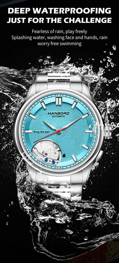 HANBORO Chime Series Modified Movement Men's Personalized Automatic Mechanical Watch
