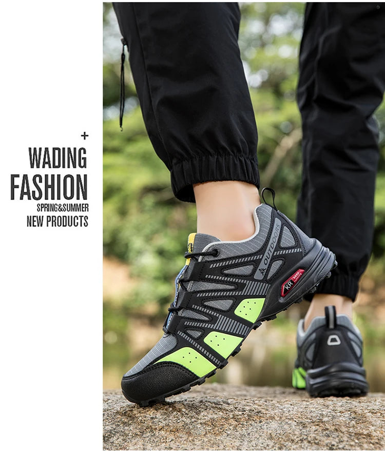 Men's Hiking Shoes Waterproof Non-slip All-terrain Outdoor Sports Shoes Hiking Camping Tactical Training Shoes Bicycle Shoes