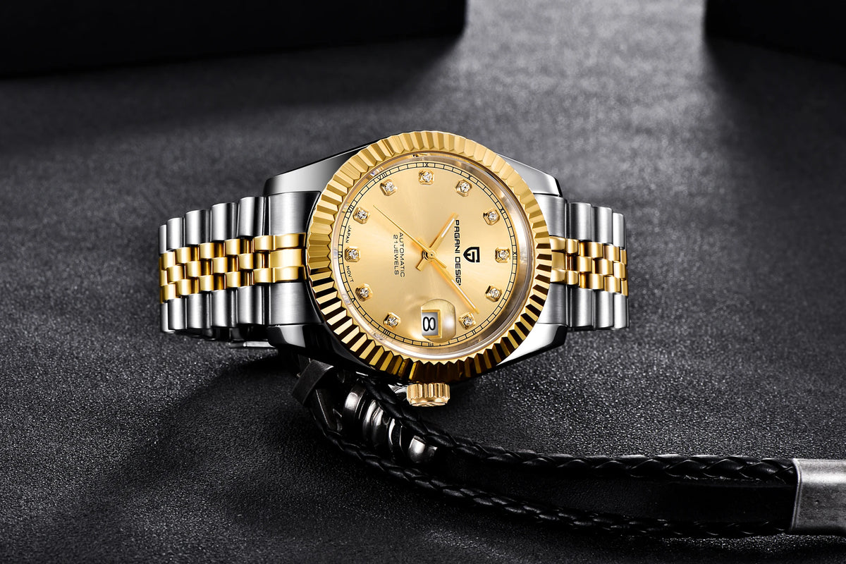 2026 New PAGANI DESIGN Watches Luxury Gold And Silver Mechanical Watches For Men Stainless Steel Sapphire Mirror Automatic Watch