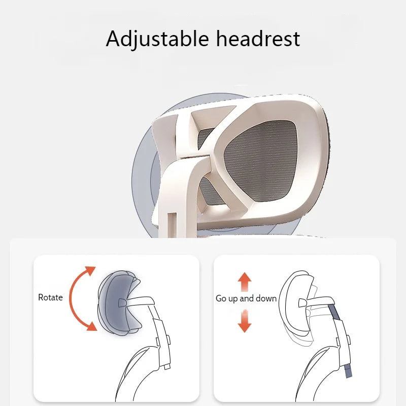 Ergonomic Mesh Computer Chair Adjustable Office Chair with Armrests, Rotatable Swivel Gaming Chair, Comfortable Lift Chair for Home Study & Office