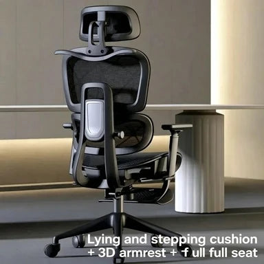 Ergonomic Office Chair Adjustable Recliner Gaming Computer Chair with Lumbar Support, 360° Swivel Wheels, Comfortable Executive Desk Chair