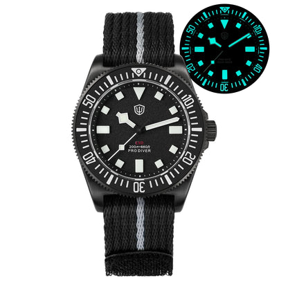 Watchdives EXD 40Mm Titanium Dive Watch Man VH31 Sweep Quartz Watches 200 Waterproof Ar Sapphire BGW9 Luminous 316L Wristwatch