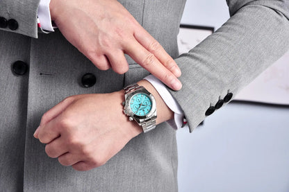 Pagani Design VK63 Fashion Men's Quartz Watch Luxury Sapphire Glass Timing Code Watch Stainless Steel Waterproof 10 Bar PD1727