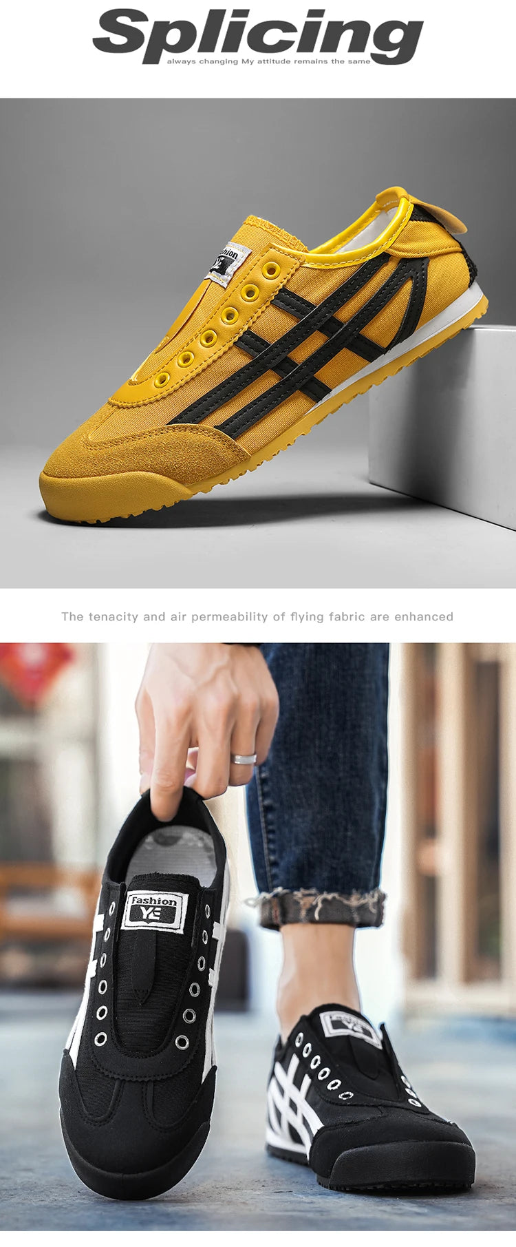 Men's Classic Running Shoes Lace Up Flat Bottom Sports Shoes Soft Sole Walking Gym Breathable Couple Casual Canvas Tennis Shoes