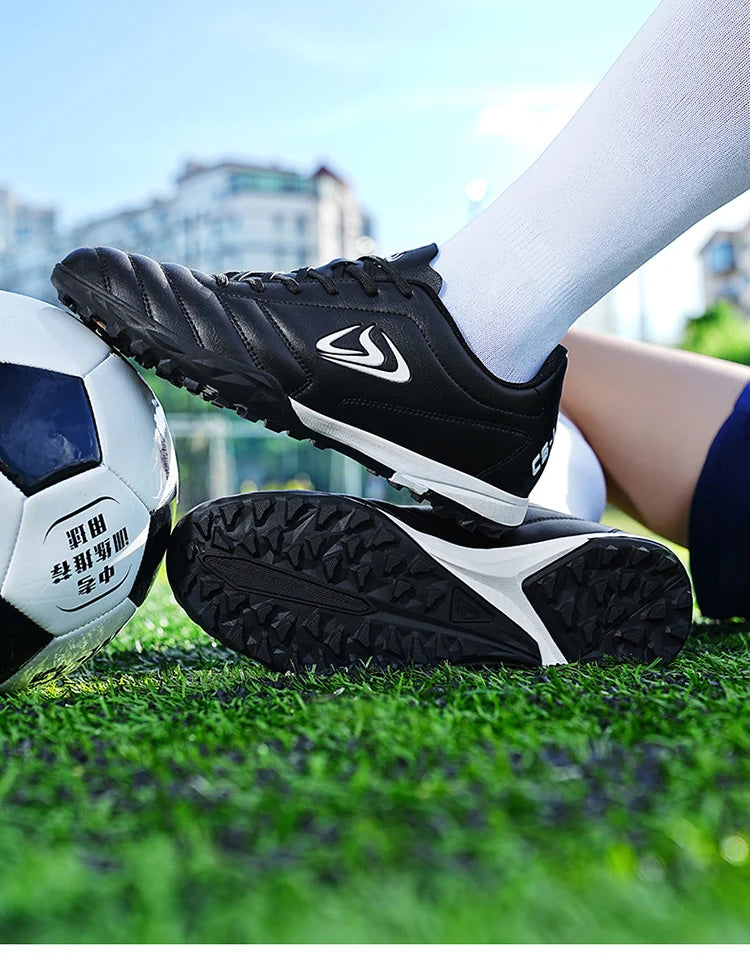 Unisex Large Size Adult Training Game Sneakers Indoor Outdoor Lawn Youth Student Sport Soccer Shoes 39-45#