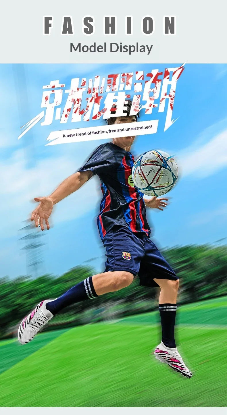 New Men Football Boots Sport Soccer Shoes Match Unisex Ultralight Cleats Comfortable Non-Slip Outdoor Adult Grass High-quality
