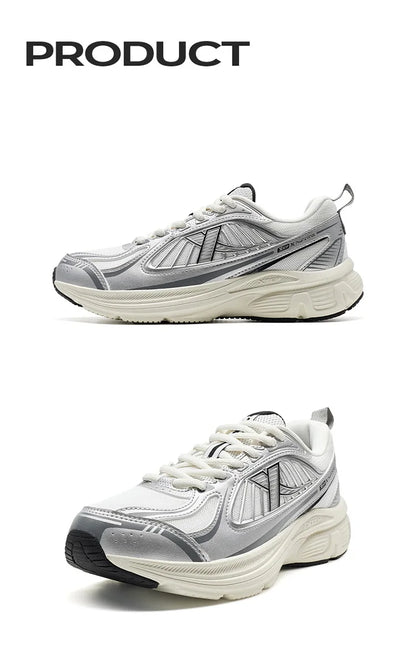 Xtep Juechen Vintage Running Shoes For Women 2025 Spring Fashion Casual Sports Shoes  Stability Daily Sneakers 875118110028