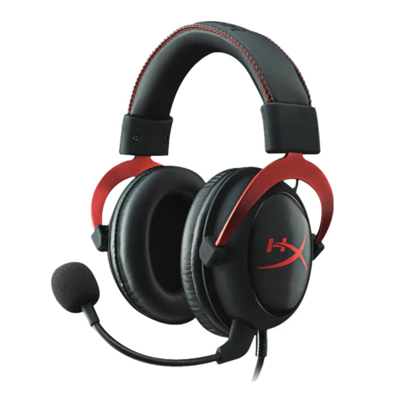 HyperX Cloud II Wired Gaming Headset with 7.1 Surround Sound, Hi-Fi Gaming Headphones, Detachable Noise-Cancelling Microphone, USB Sound Card for PC, PS4 & Xbox