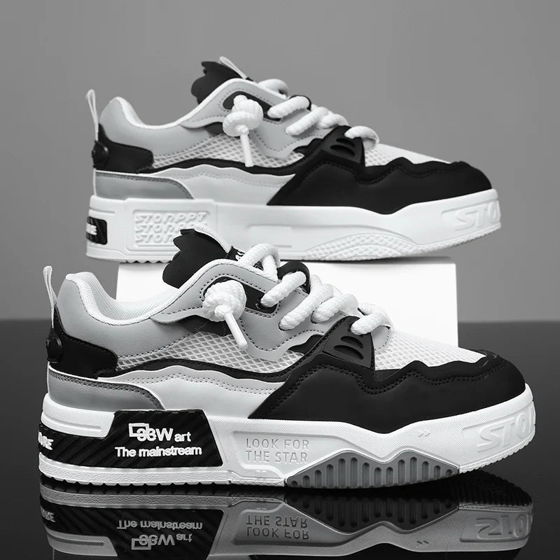Breathable men's shoes, casual skate shoes, sports shoes, daily fitness training, outdoor hiking, street walking. Unisex, suitab