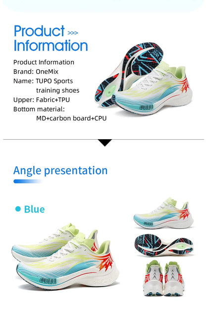 ONEMIX 2026 New Arrival Training Running Shoes for Men Full Sole Nylon Plate Sport Shoes Breathable Summer Female Jogging Shoes