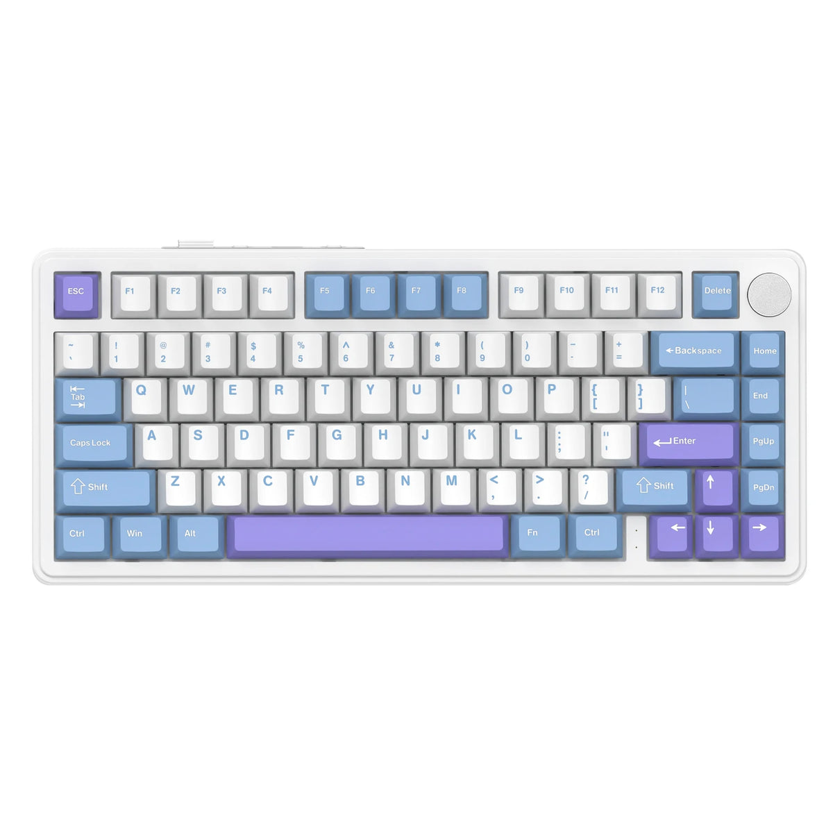 ATTACK SHARK X85 Tri-Mode Gasket Mechanical Keyboard 75% Wireless Hot Swappable RGB Gaming Keyboard with CNC Knob, 5-Layer Sound Dampening & NKRO