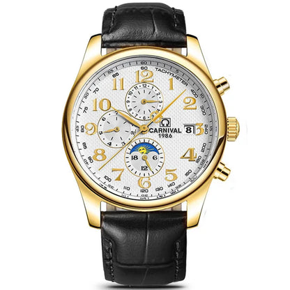 Reloj mecánico automático para hombre en acero inoxidable Case Shape: Redondo Case