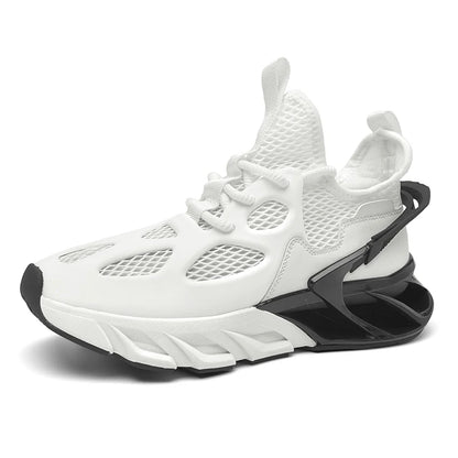 Mens Sports Shoes New Mesh Breathable Outdoor High Elasticity Running Shoes Fashionable Summer Comfortable Sports Tennis Shoes