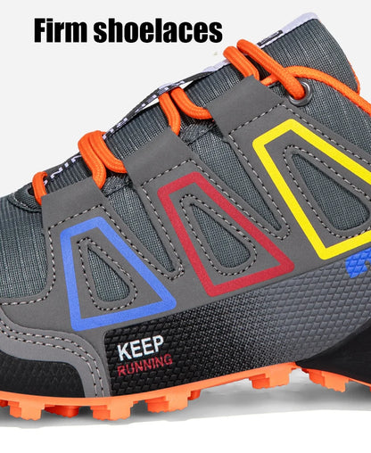 Men Waterproof Hiking Shoes Wear-Resistant Outdoor Shoes Leather Hiking Hunting Tactical Sports Shoes Men