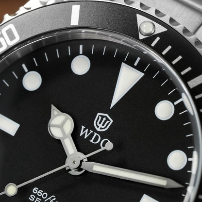 Watchdives WD5513Q Watch VH31 Sweep Second Movement Stainless Steel Sapphire Crystal Business Wristwatch Vintage Watches