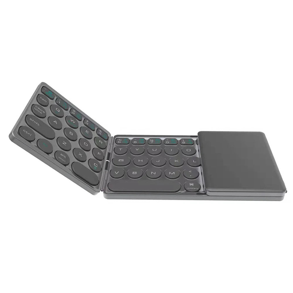 Bluetooth Folding Keyboard Mini Wireless Rechargeable Keyboard With Touchpad Portable Universal Keyboard for Windows Android IOS