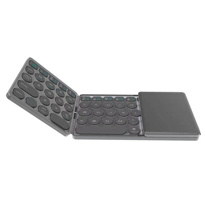 Bluetooth Folding Keyboard Mini Wireless Rechargeable Keyboard With Touchpad Portable Universal Keyboard for Windows Android IOS
