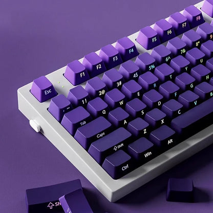 Gradient Keycaps Side Printed PBT Double Shot OEM Profile Keycap For Cherry MX Switch Mechanical Keyboard ISO Enter Key Caps DIY