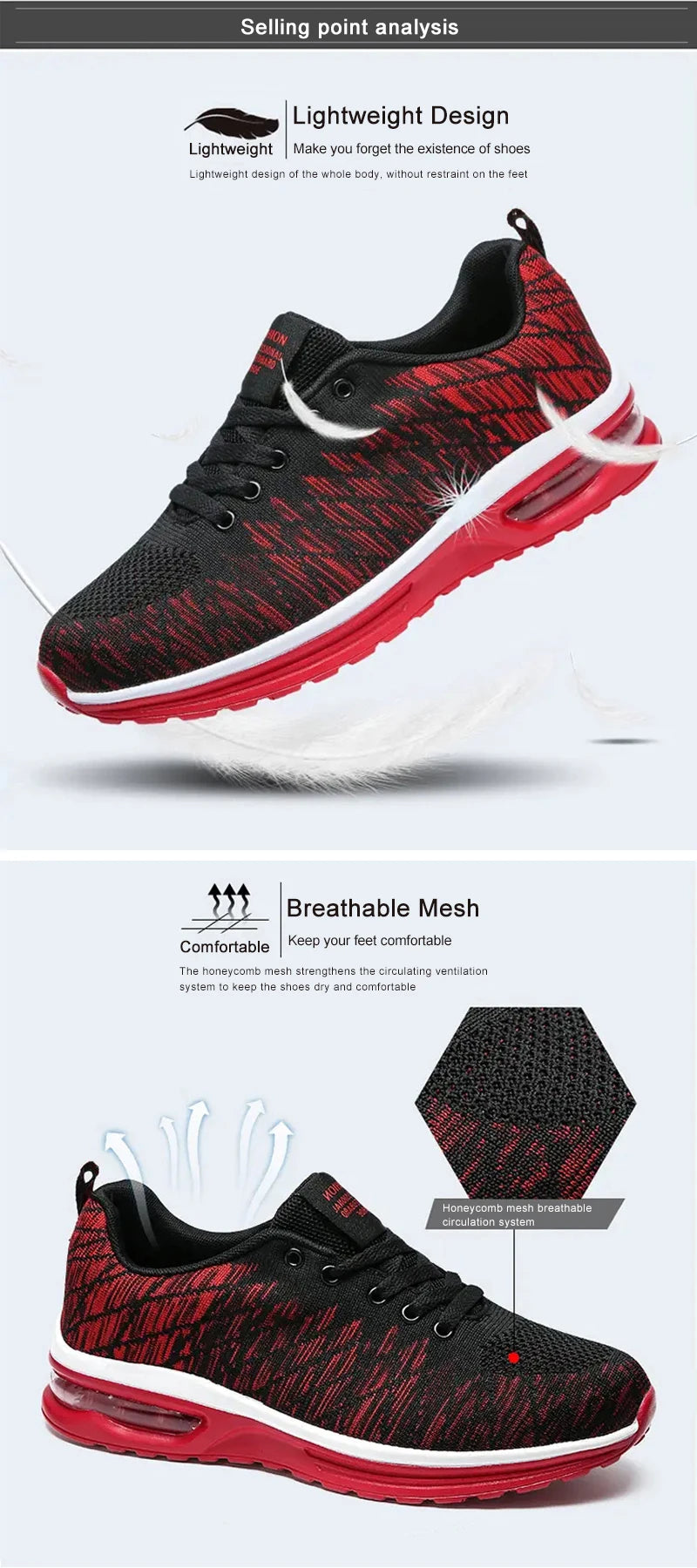 Men Running Shoes Fashion Breathable Outdoor Male Sports Shoes Sneakers Women Comfortable Athletic Footwear