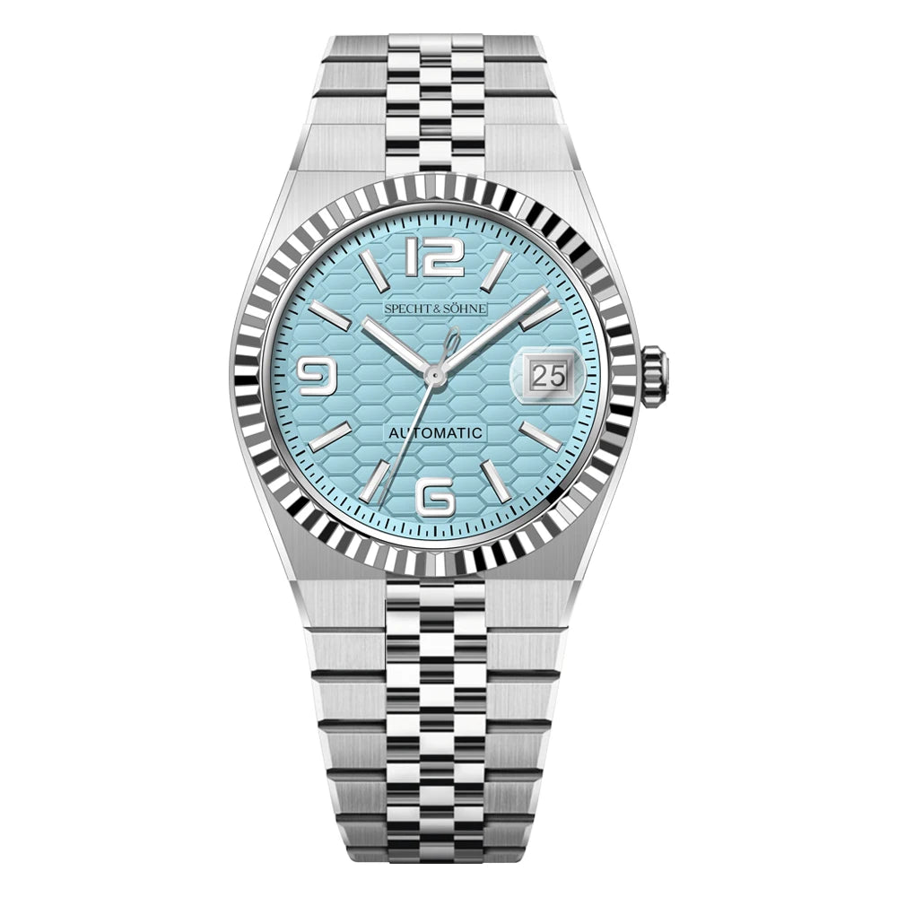 Specht & Söhne New Mens Watches Miyota 8215 Automatic Mechanical Wristwatches Stainless Steel Watch Relogio Masculino 37MM