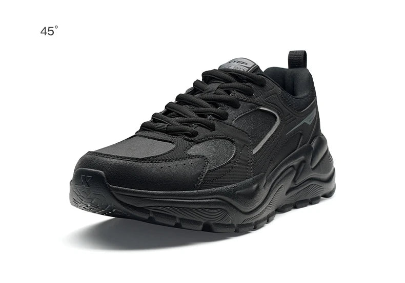 Xtep Men's Casual Shoes 2025 Winter Street Style Cushion Lightweight Wear-Resistant Breathable Walking Sneakers 875419320005