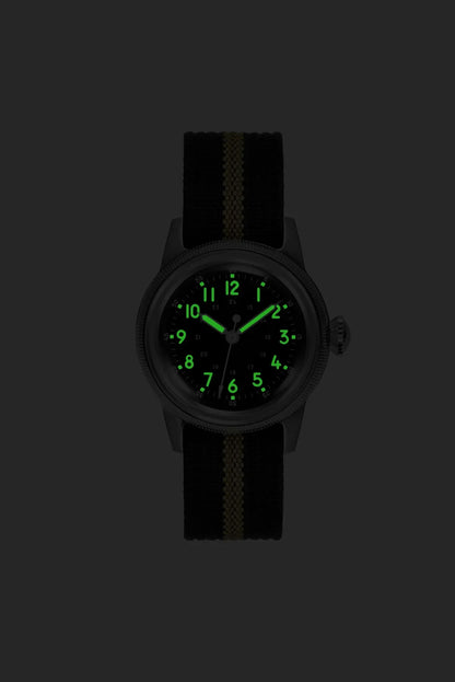 RDUNAE RA05 Vintage Military Watch 2035 Movement Quartz K1 Mineral Glass Crystal Stainless Steel Luminous Waterproof Men Watches