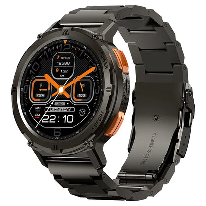 2025 Original KOSPET TANK T2 Smart Watches for Men Watches AMOLED AOD Smartwatch Bluetooth Call Electronic Men's Smart Watch