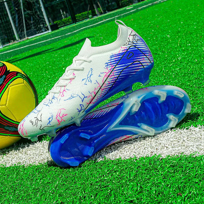 New Men's Soccer Shoes Training Wholesale Top Football Boots Sneakers FG Quality Cleats Non-Slip Drop Shipping Unisex Adult