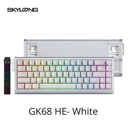 SKYLOONG GK61/GK68 HE Magnetic Keyboard Aluminum Case 8000hz RT0.01mm Rapid Trigger PBT Keycap RGB Backlit Wired Gaming Keyboard