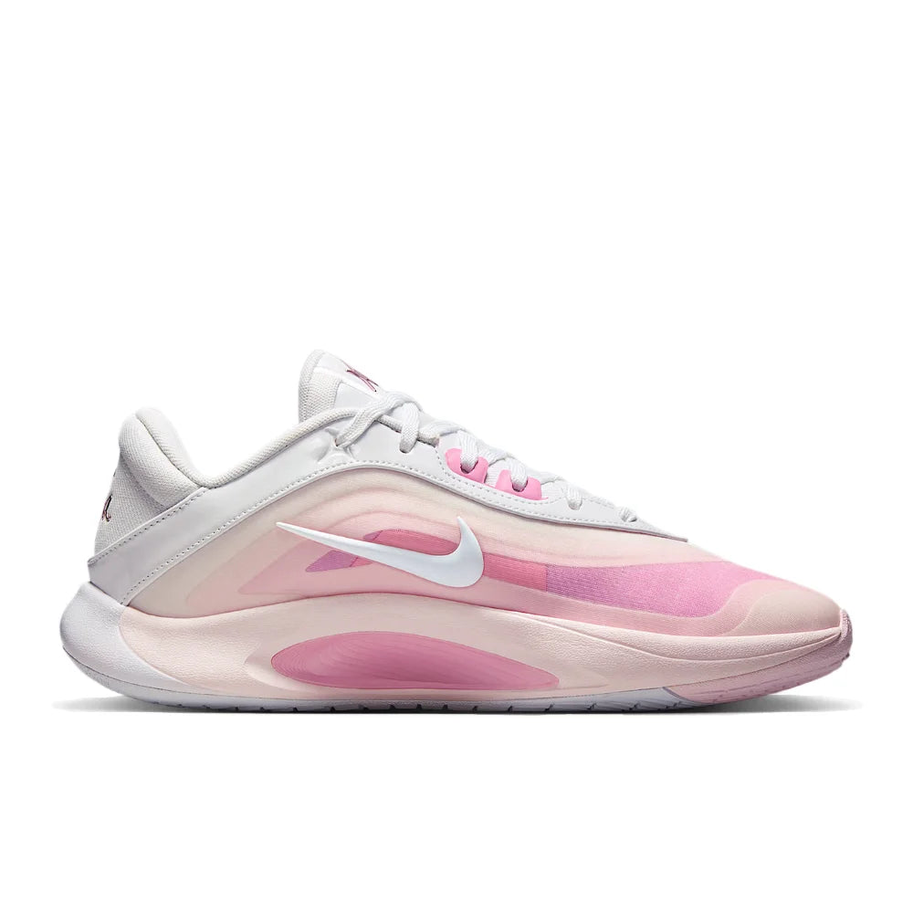 Nike AOne: Simple, Comfortable, Versatile, Breathable, and Grippy Basketball Shoes (Unisex) in Pink and White FZ8606-101