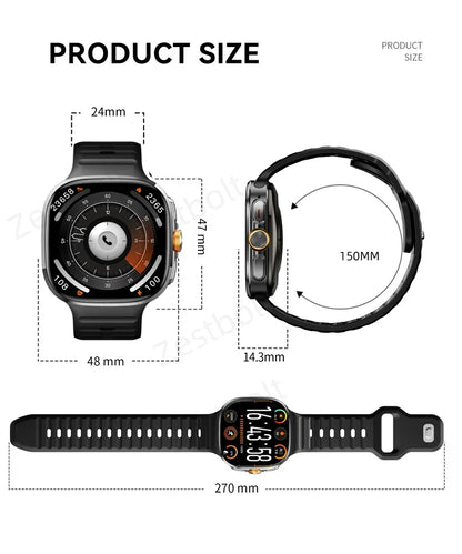 Original M99 Smartwatch 2.4 inch Amoled Screen insert 4G/5G Sim Card GPS WIFI 190° Rotating Camera Game Android 10.0 Smart Watch
