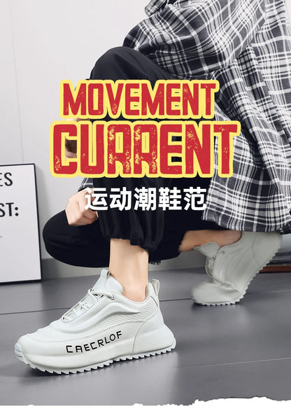 Brand protection 2026 new men's lightweight non-slip breathable wear-resistant running sports fashion versatile casual shoes