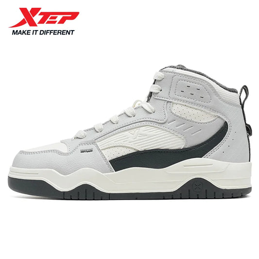 Xtep Cotton Shoes for Men, Street Style, Shock Absorption, Soft Strong Wrapping, Rebound Leisure Outdoor Sneakers 875319370003