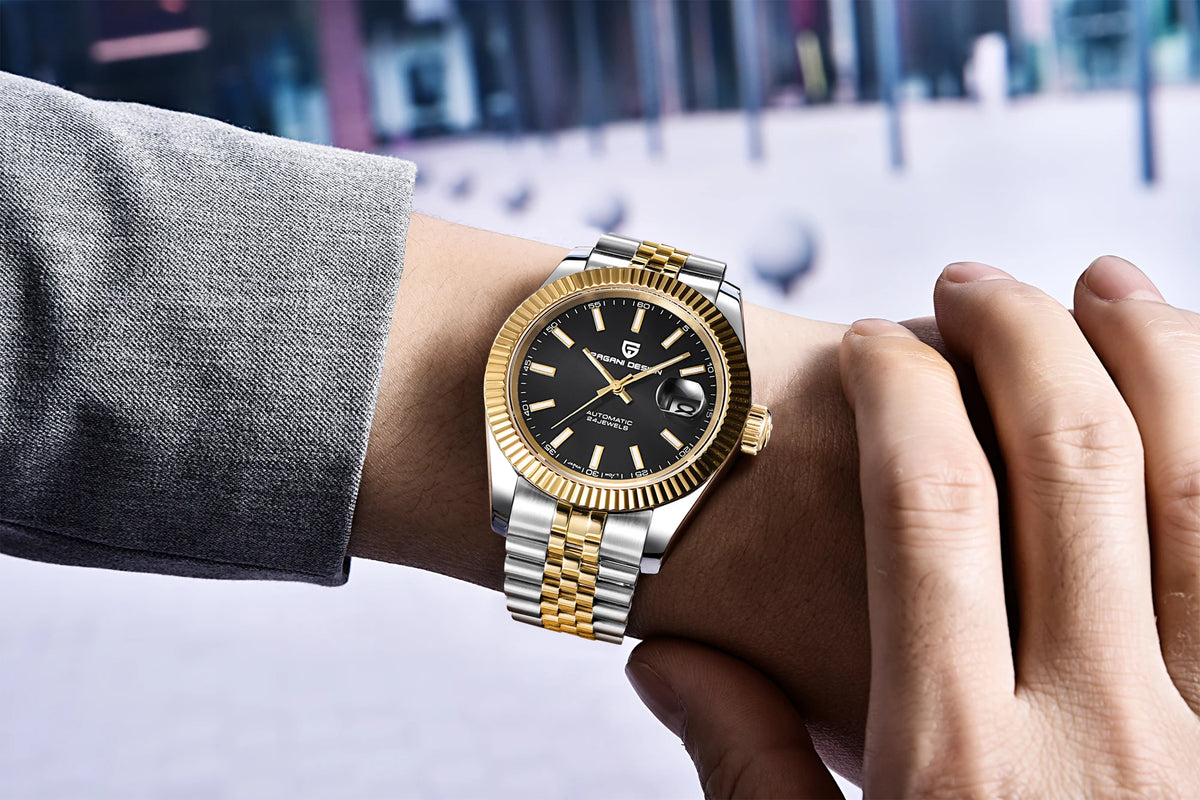 2026 New PAGANI DESIGN Watches Luxury Gold And Silver Mechanical Watches For Men Stainless Steel Sapphire Mirror Automatic Watch