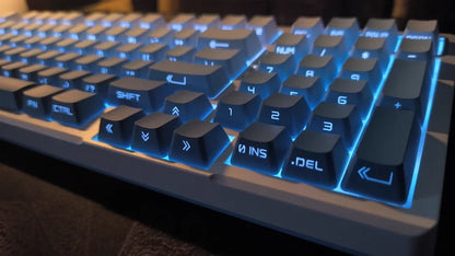 Gradient Keycaps Side Printed PBT Double Shot OEM Profile Keycap For Cherry MX Switch Mechanical Keyboard ISO Enter Key Caps DIY