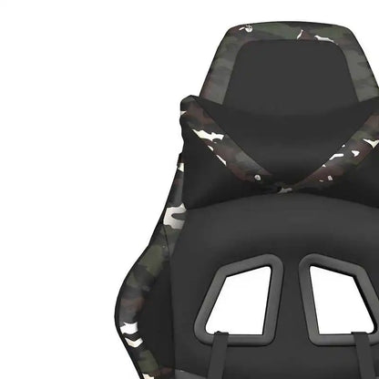 Gaming Chair with Massage Lumbar Support & Footrest, Adjustable Reclining Gaming Chair, 360° Swivel Ergonomic Gaming Chair for Office & PC Gaming