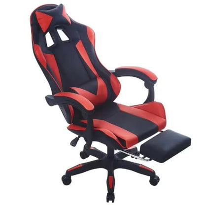 Ergonomic Gaming Chair Computer Chair with Adjustable Height, 360° Swivel Office Chair, Racing Style PU Leather Gaming Seat