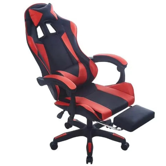 Ergonomic Gaming Chair Computer Chair with Adjustable Height, 360° Swivel Office Chair, Racing Style PU Leather Gaming Seat