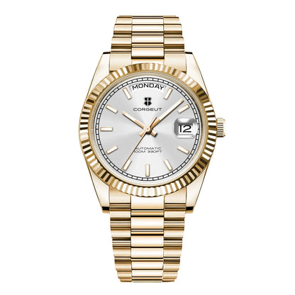 Reloj de lujo Corgeut de 36MM para hombre ST1644, reloj de pulsera mecánico automático con cristal de zafiro, relógio masculino 10BAR, para natación y vestir