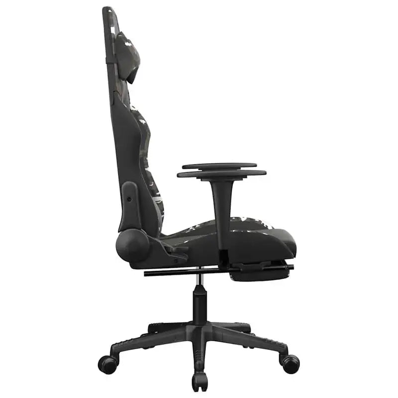 Gaming Chair with Massage Lumbar Support & Footrest, Adjustable Reclining Gaming Chair, 360° Swivel Ergonomic Gaming Chair for Office & PC Gaming