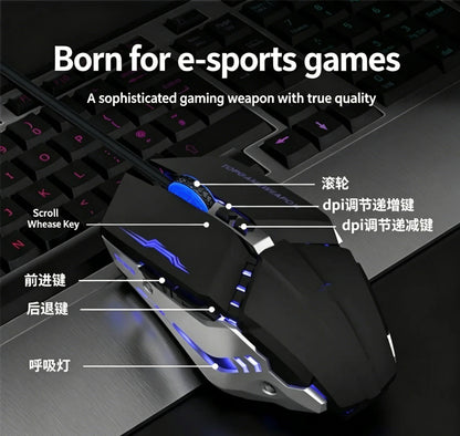 Mouse RGB dual-mode cablato e wireless 2.4G, mouse gaming ricaricabile silenzioso, mouse regolabile 3600 DPI per laptop
