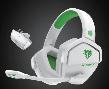 NUBWO G06 Dual Wireless Gaming Headphones 2.4GHz Bluetooth 5.3 Headsets Gamer with Microphone for PS5, PS4, PC, Mobile, Switch