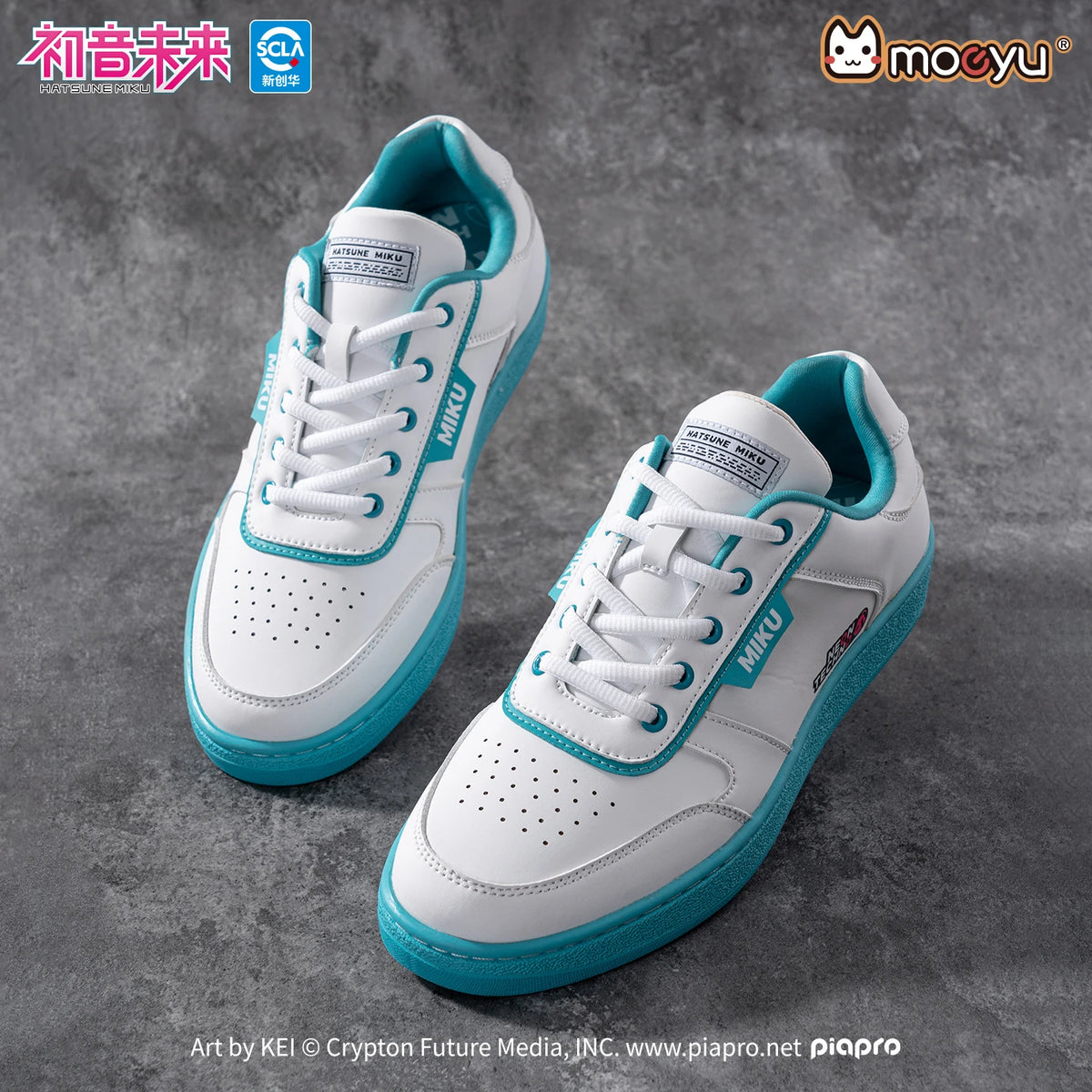 Moeyu Hatsune Miku Shoes for Women Men Vocaloid Cosplay Anime Man Sneakers Tennis Lace Up Sport Athletic Running Casual Shoes