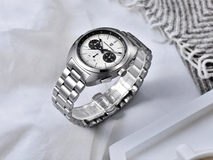 Pagani design2026fashion men's quartz watch top brand luxury sapphire VK63 men's chronograph all-steel diving relógios masculino