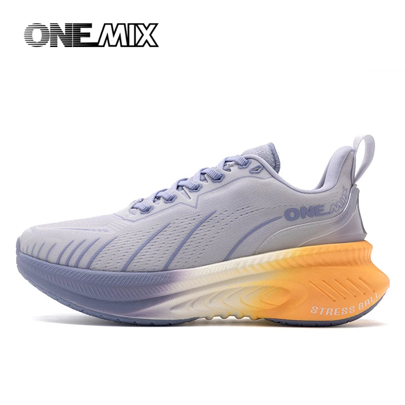 ONEMIX nové tlumicí běžecké boty pro muže, vhodné pro těžší běžce, šněrovací sportovní dámské neklouzavé outdoorové atletické pánské tenisky