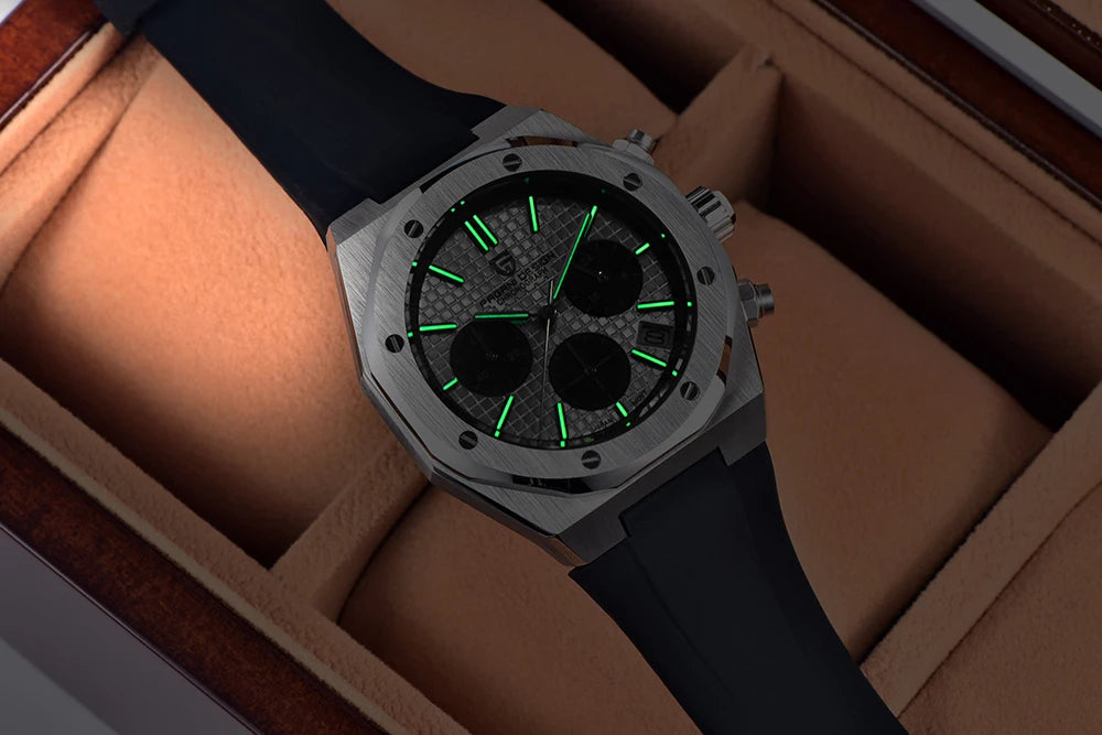 PAGANI DESIGN 2026 New VK63 Men's Business Quartz Watch Sapphire Stainless Steel 20Bar Waterproof Sports Chronometer Code Watch