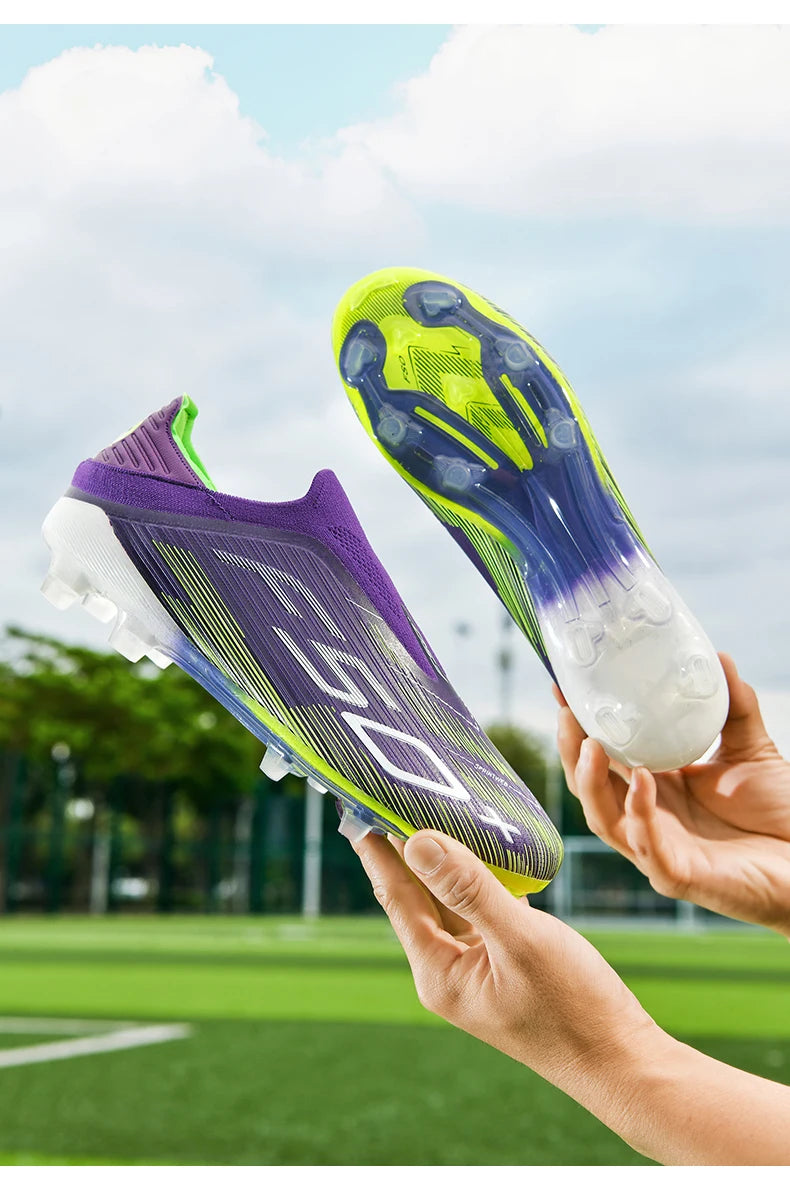 New Men Sneakers Match Grass Cleats High-quality Soccer Shoes Futsal Football Boots Non-Slip Indoor Hot-selling High-top Outdoor