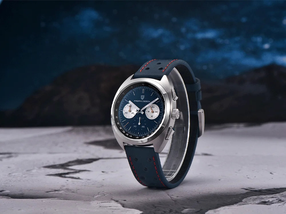 Pagani design2026fashion men's quartz watch top brand luxury sapphire VK63 men's chronograph all-steel diving relógios masculino