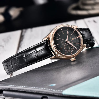 PAGANI Design PD1689 Men Quartz Watch Japan VH65 Movt Sapphire Glass Leather Strap 20Bar Waterproof Men Wristwatch Reloj Hombre